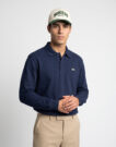 Lacoste Sweatshirt col polo en piqué double face Marine Polo maniche lunga Uomo - 2