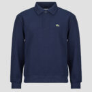 Lacoste Sweatshirt col polo en piqué double face Marine Polo maniche lunga Uomo - 1