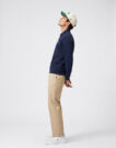 Lacoste Sweatshirt col polo en piqué double face Marine Polo maniche lunga Uomo - 3