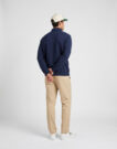Lacoste Sweatshirt col polo en piqué double face Marine Polo maniche lunga Uomo - 4