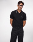 Guess REG EMBRO SS POLO TIPPING Nero Polo Uomo - 2