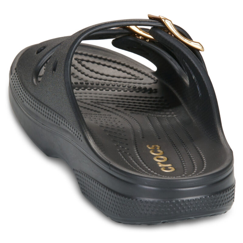 Crocs SATURDAY METALLIC BUCKLE SANDAL W Nero Ciabatta Donna - 5