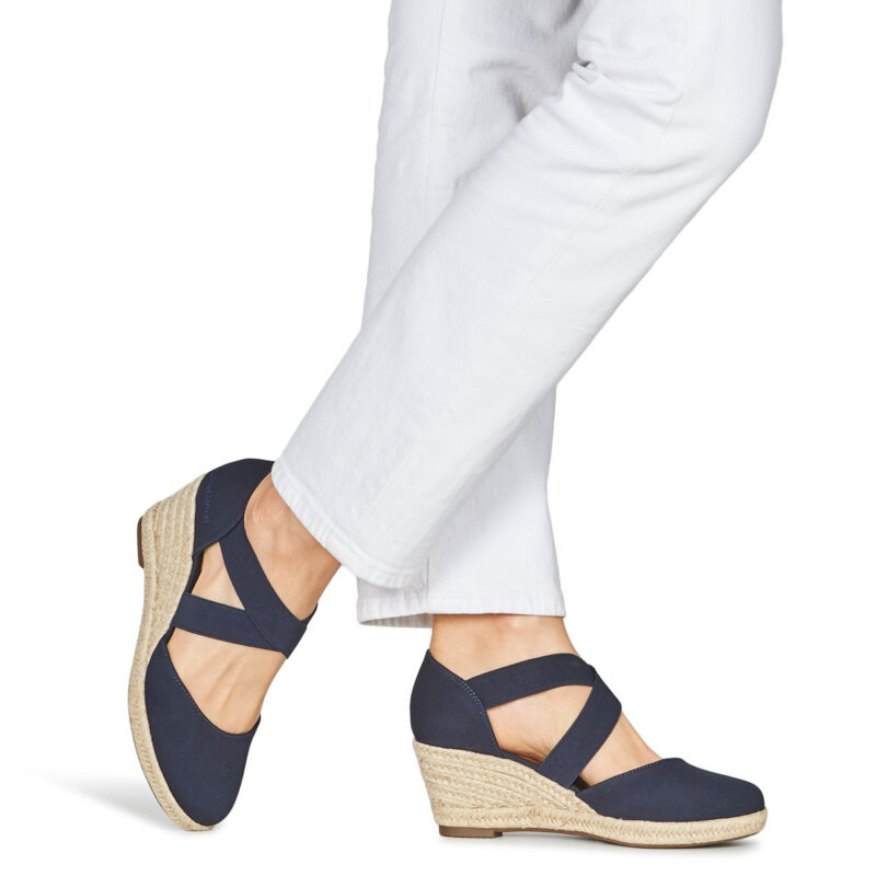Tom Tailor 5390090020 Marine Sandali con zeppa Donna - 8