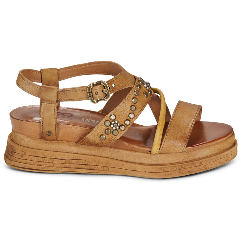 Airstep / A.S.98 LAGOS FLOWERS Braun Keilabsatz Sandalen Damen - 2