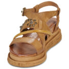 Airstep / A.S.98 LAGOS FLOWERS Braun Keilabsatz Sandalen Damen - 3