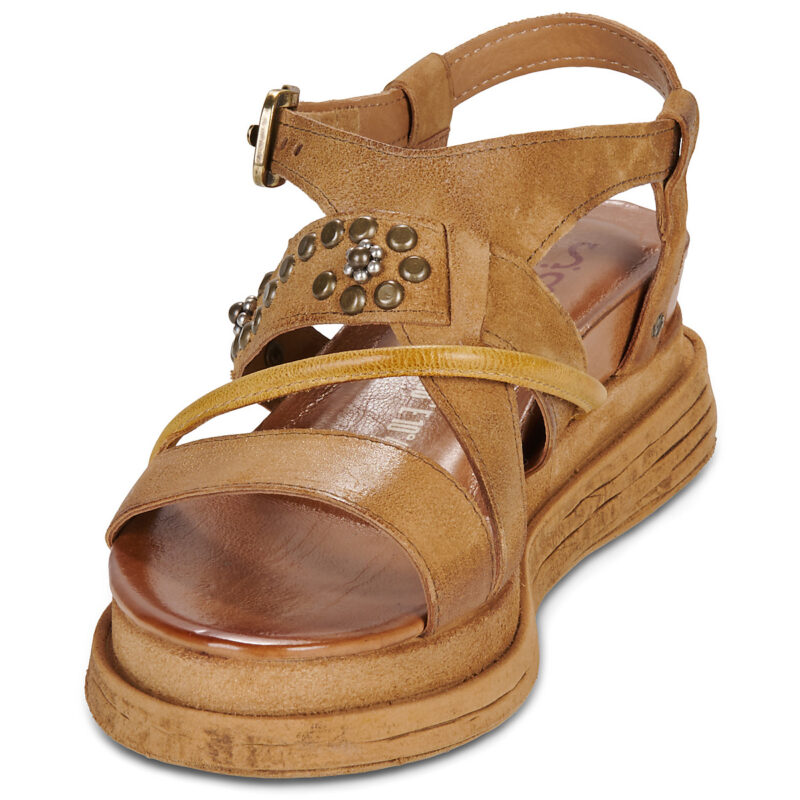 Airstep / A.S.98 LAGOS FLOWERS Braun Keilabsatz Sandalen Damen - 3