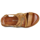 Airstep / A.S.98 LAGOS FLOWERS Braun Keilabsatz Sandalen Damen - 6