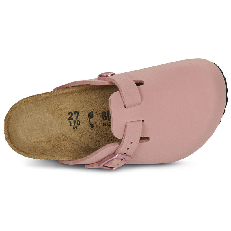 BIRKENSTOCK Boston Kids Birko-flor / Pink / Argilla / Stretto Rosa Zoccoli Bambini - 6