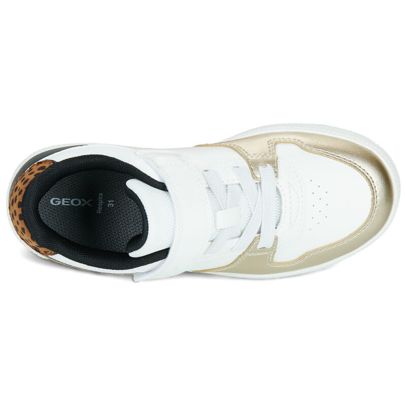 Geox J NEW EMBERLIX GIRL Baskets Blanches Enfant - 6