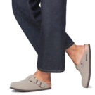 BIRKENSTOCK Boston Oro / Stone / Stretto Grigio Zoccoli Uomo - 8