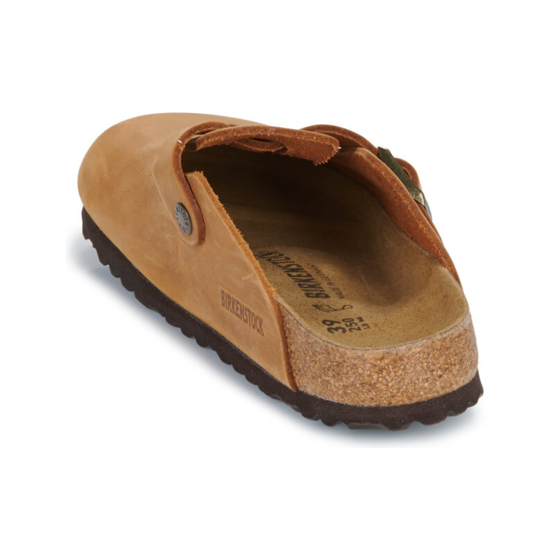 BIRKENSTOCK Boston Pelle / Huilé / Cognac / Regular Marrone Zoccoli Uomo - 5
