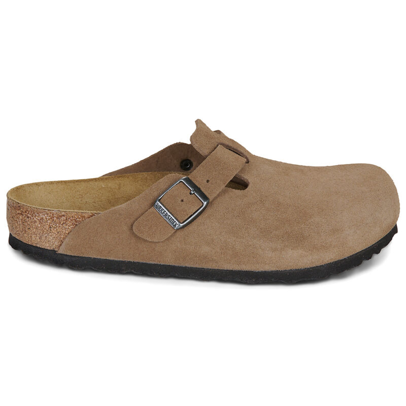 BIRKENSTOCK Boston Suede / Tea / Regular Marrone Zoccoli Uomo - 2