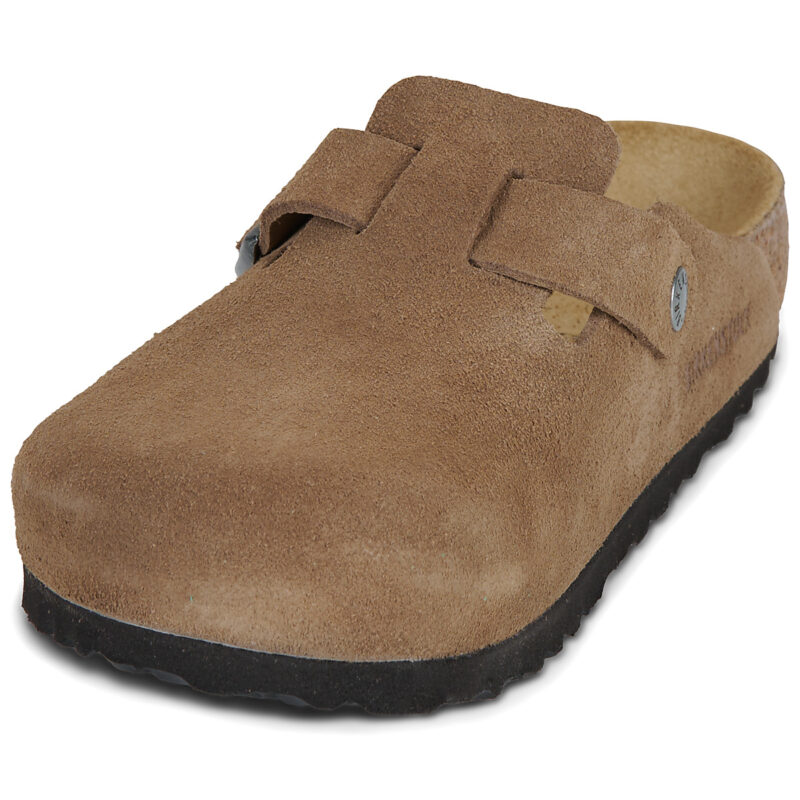BIRKENSTOCK Boston Suede / Tea / Regular Marrone Zoccoli Uomo - 3