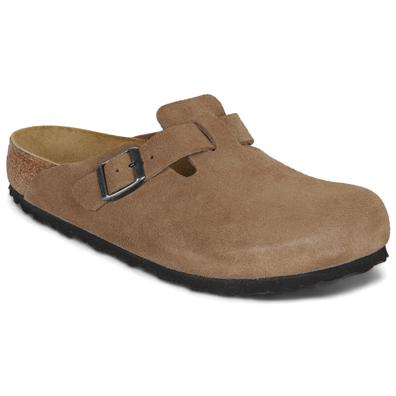 BIRKENSTOCK Boston Suede / Tea / Regular Marrone Zoccoli Uomo - 1
