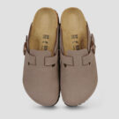 BIRKENSTOCK Boston Birko-flor / Mocca / Stretto Marrone Zoccoli Uomo - 5