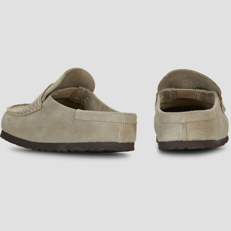 BIRKENSTOCK Naples Suede / Taupe / Stretto Beige Zoccoli&nbsp;Uomo - 3