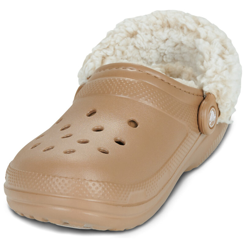 Crocs Classic Fleece Lined Clog Beige Zoccoli Uomo - 3