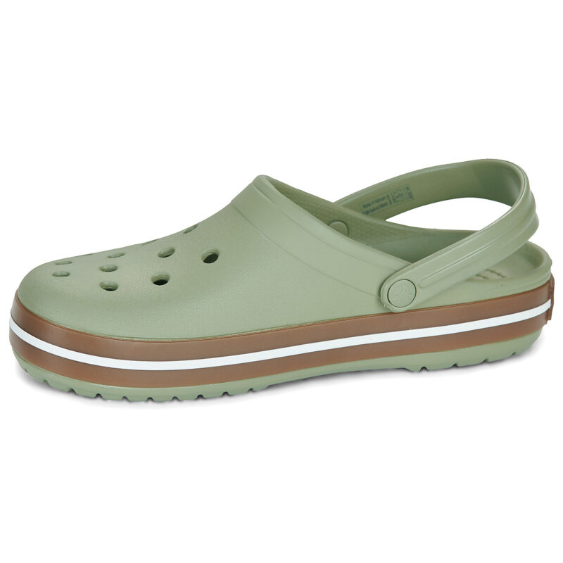 Crocs Crocband Gum Clog Kaki Zoccoli Uomo - 4