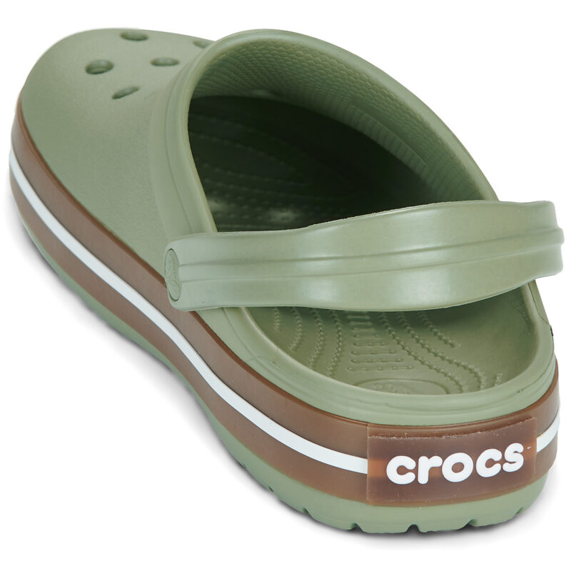 Crocs Crocband Gum Clog Kaki Zoccoli Uomo - 5