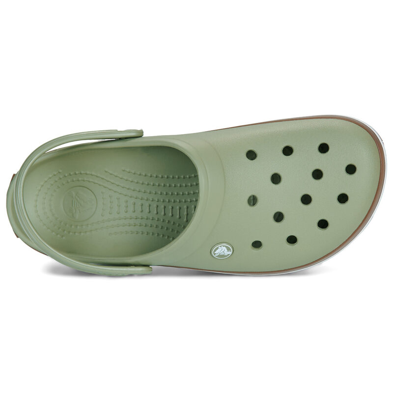 Crocs Crocband Gum Clog Kaki Zoccoli Uomo - 6
