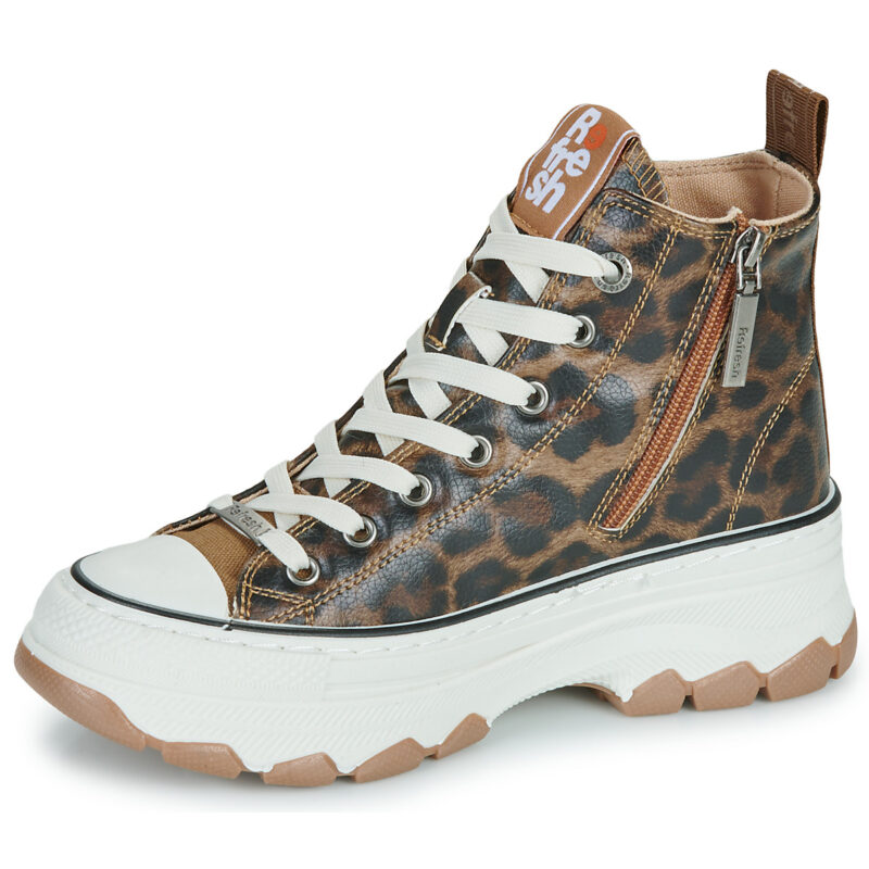 Refresh 173078-LEOPARD Marrone Sneakers alte&nbsp;Donna - 4