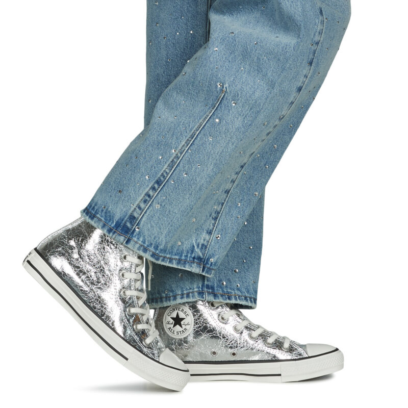 Converse CHUCK TAYLOR ALL STAR Argento Sneakers alte Donna - 8