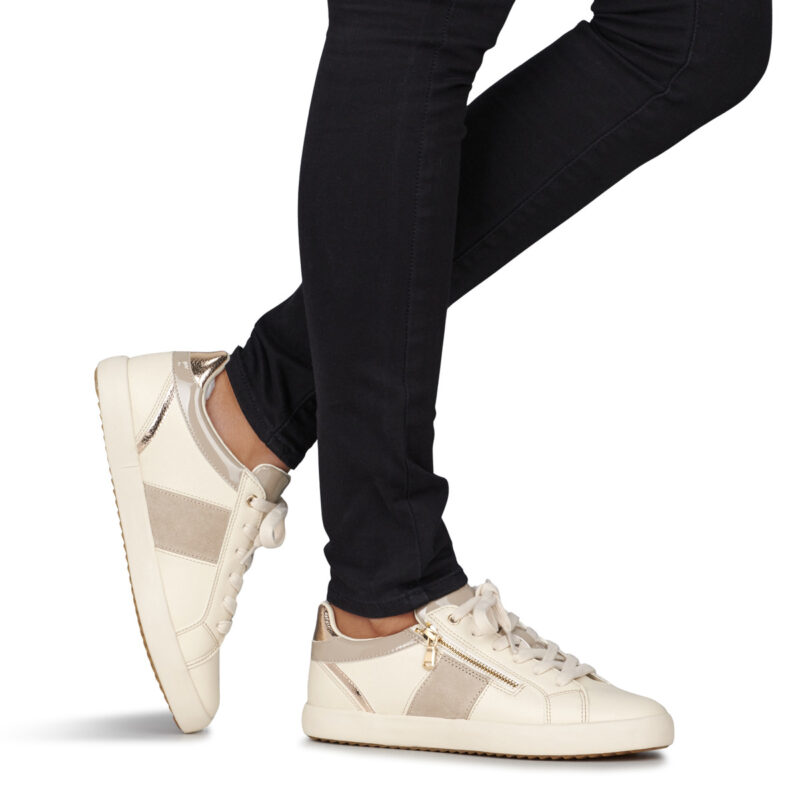 Geox D BLOMIEE Bianco Sneakers basse Donna - 8