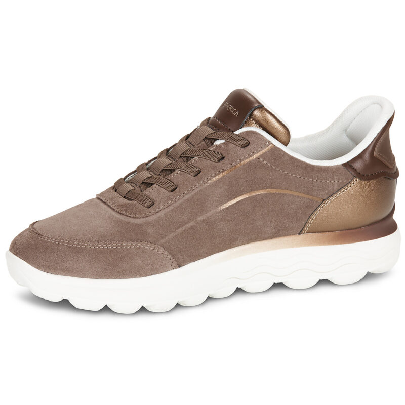 Geox D SPHERICA PLUS Marrone Sneakers basse Donna - 4