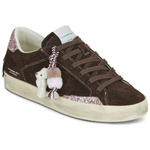 Zapatillas bajas DISTRESSED Marr&oacute;n