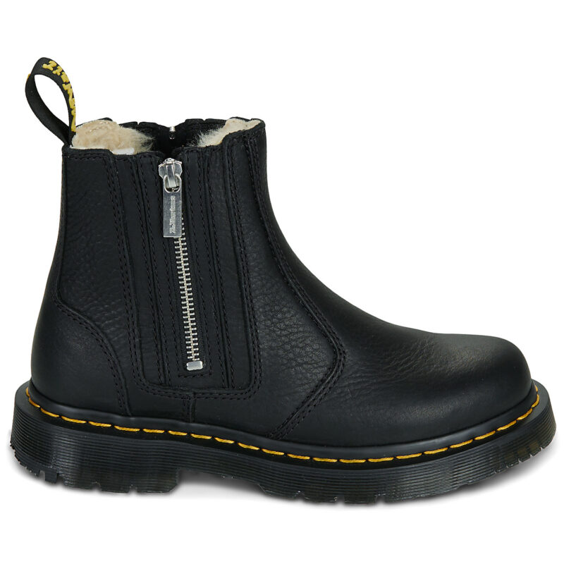 Dr. Martens 2976 ALYSON W ZIPS ZIP UP CHELSEA BOOT BLACK GRIZZLY Nero Stivaletti Donna - 2