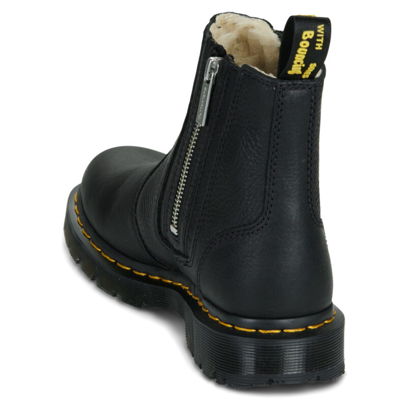 Dr. Martens 2976 ALYSON W ZIPS ZIP UP CHELSEA BOOT BLACK GRIZZLY Nero Stivaletti Donna - 5