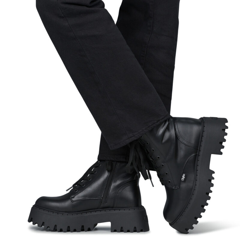 Buffalo ASPEN LACE UP MID Nero Stivaletti Donna - 8