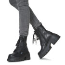 Buffalo BFL // BRAVR LACE UP Nero Stivaletti Donna - 8