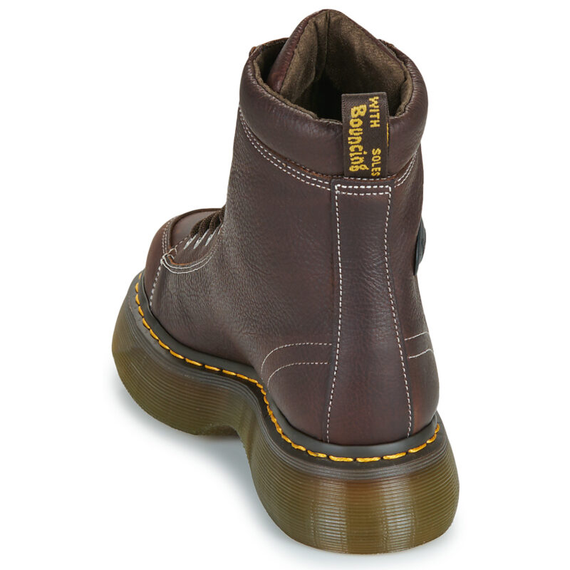 Dr. Martens BUZZ 8 EYE BOOT DARK BROWN GRIZZLY Marrone Stivaletti Donna - 5