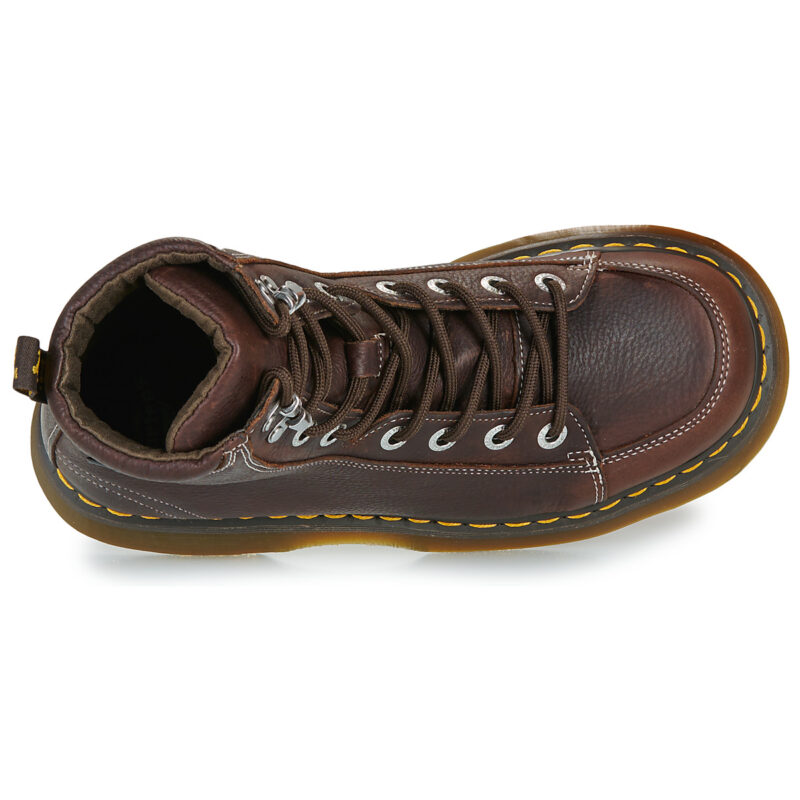 Dr. Martens BUZZ 8 EYE BOOT DARK BROWN GRIZZLY Marrone Stivaletti Donna - 6