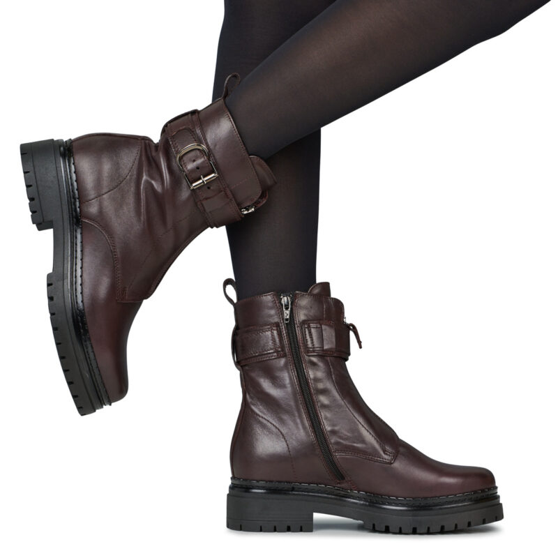 Mjus DEREK25 BUCKLE Bordeaux Stivaletti Donna - 8
