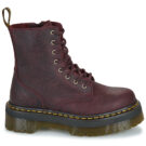 Dr. Martens JADON EMBOSS FLORAL CHERRY RED CRAZY HORSE FLORAL EMBOSS Bordeaux Stivaletti Donna - 2
