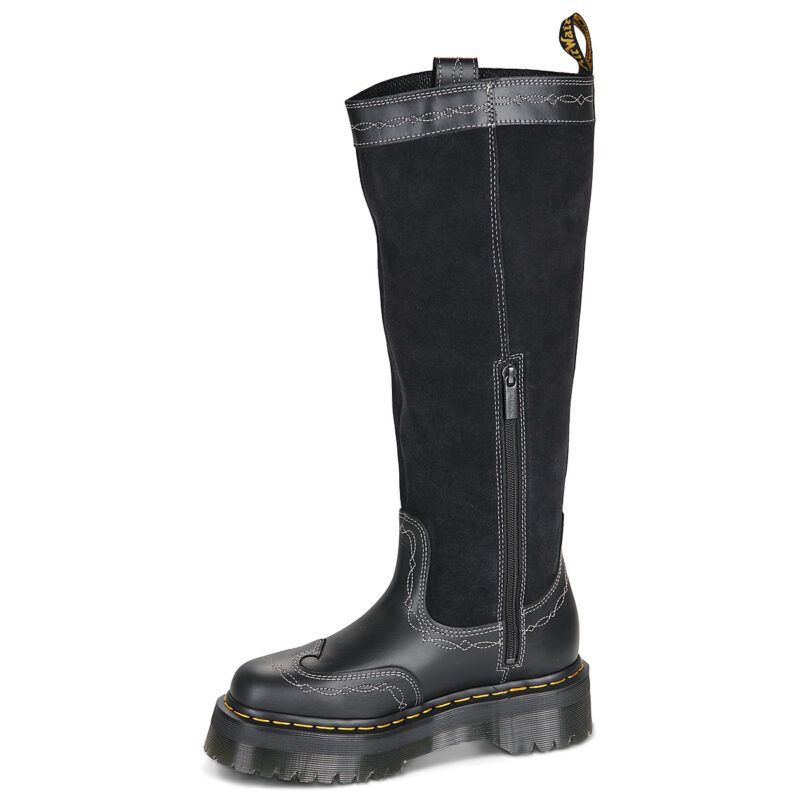 Dr. Martens QUAD HI DR BLACK CLASSIC PULL UP Negro Botines Mujer - 4