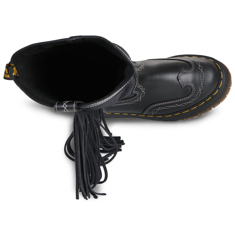 Dr. Martens QUAD HI DR BLACK CLASSIC PULL UP Negro Botines Mujer - 6