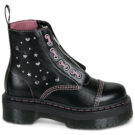 Dr. Martens SINCLAIR HS BLACK MILLED GLOSS Nero Stivaletti Donna - 2