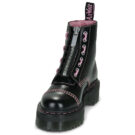 Dr. Martens SINCLAIR HS BLACK MILLED GLOSS Nero Stivaletti Donna - 3