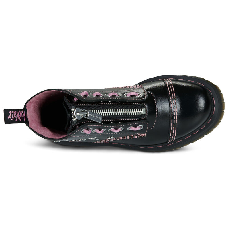 Dr. Martens SINCLAIR HS BLACK MILLED GLOSS Nero Stivaletti Donna - 6