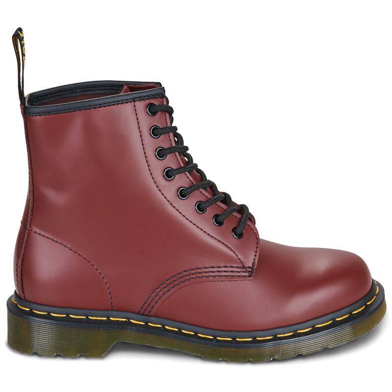 Dr. Martens 1460 CHERRY RED SMOOTH Rosso Stivaletti Uomo - 2