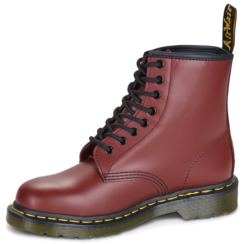 Dr. Martens 1460 CHERRY RED SMOOTH Rosso Stivaletti Uomo - 4