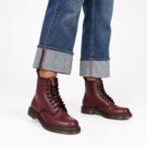 Dr. Martens 1460 CHERRY RED SMOOTH Rosso Stivaletti Uomo - 8