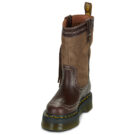 Dr. Martens FRINGE MID PULL ON BOOT DARK BROWN CLASSIC PULL UP+BRONX SUEDE Marrone Stivali bassi Donna - 3
