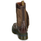 Dr. Martens FRINGE MID PULL ON BOOT DARK BROWN CLASSIC PULL UP+BRONX SUEDE Marrone Stivali bassi Donna - 5