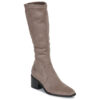 Stivali con tacco AMANDA Beige