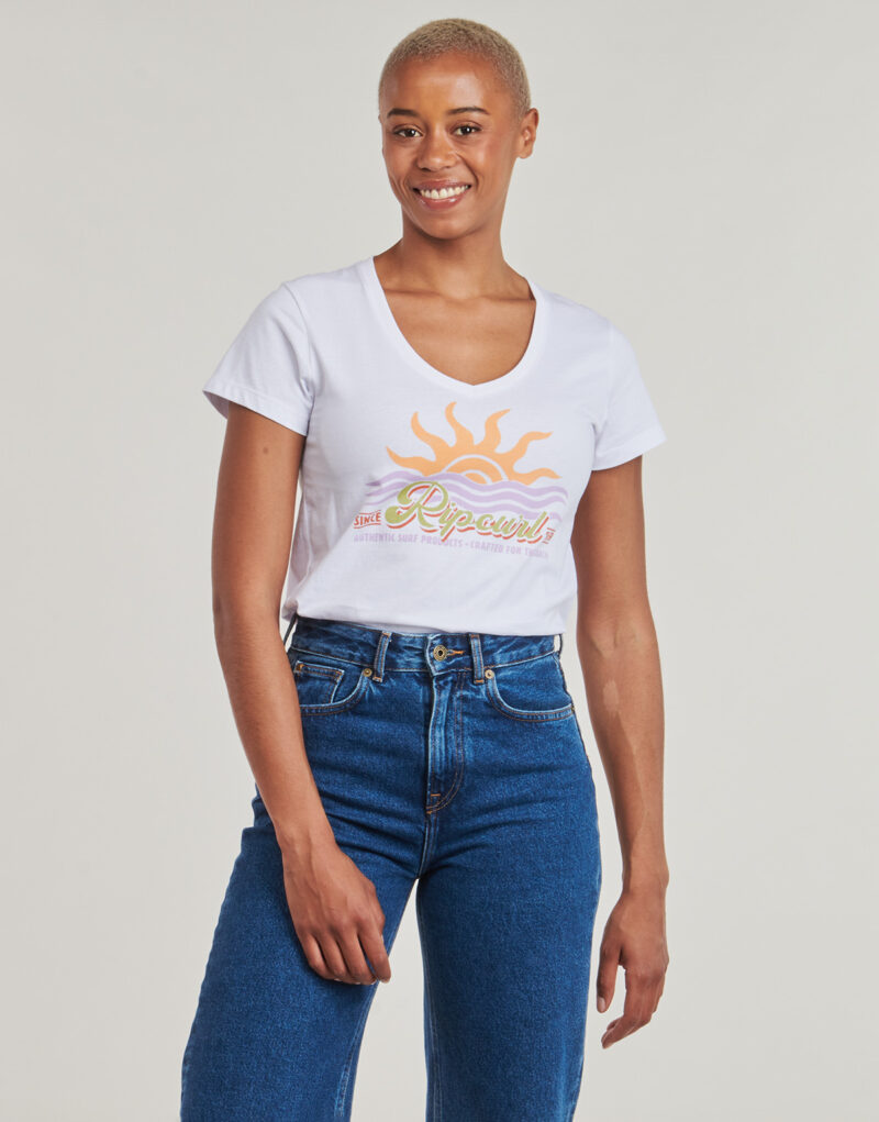 Rip Curl CALA V NECK Bianco T-shirt maniche corte Donna - 2