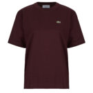 Lacoste T-shirt en coton doux relaxed fit Bordeaux T-shirt maniche corte Donna - 1